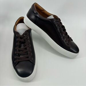 NEW Ralph Lauren Purple Label Severn Burnished Calfskin leather brown men shoes